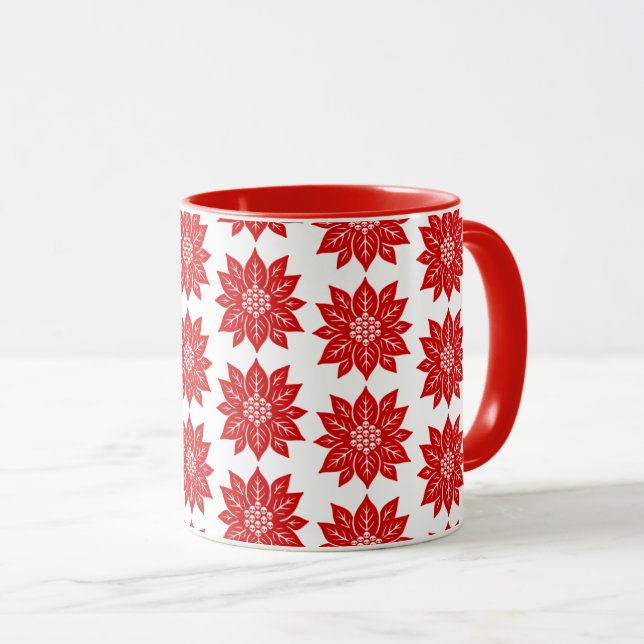 Mug Poinsettia (Devant droit)