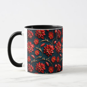 Mug Poinsettia joli
