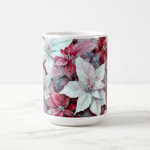 Mug Poinsettias de Noël Rouge