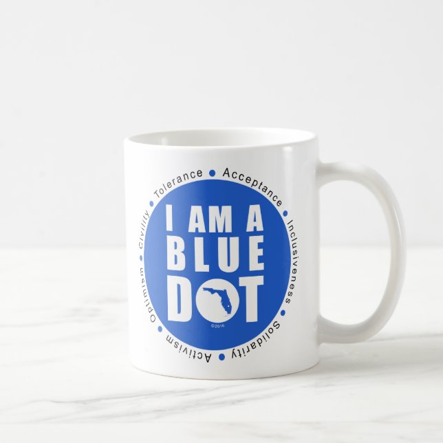 Mug Point bleu la Floride (Droite)