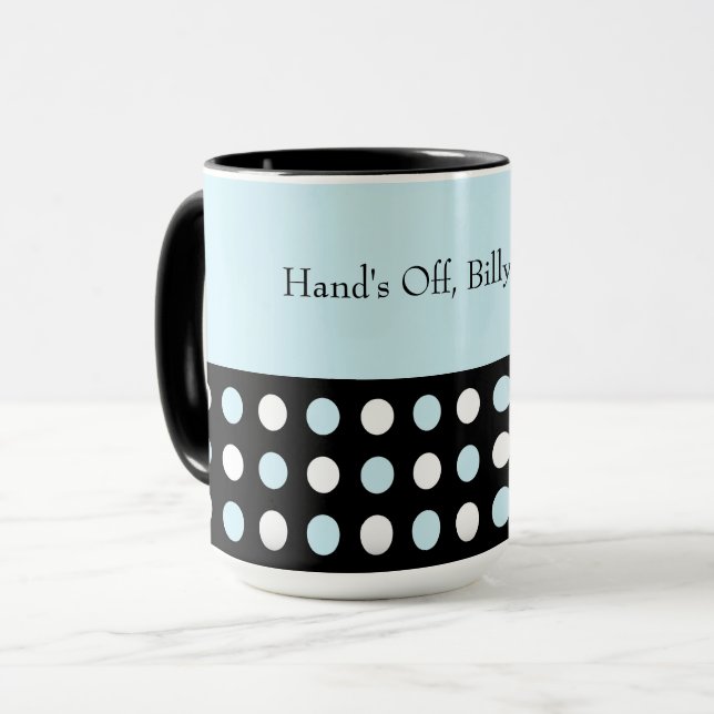 Mug Point Polka personnalisable (Devant gauche)
