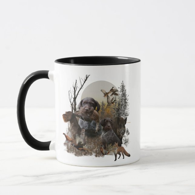 Mug Pointeur À poils durs allemand (Gauche)