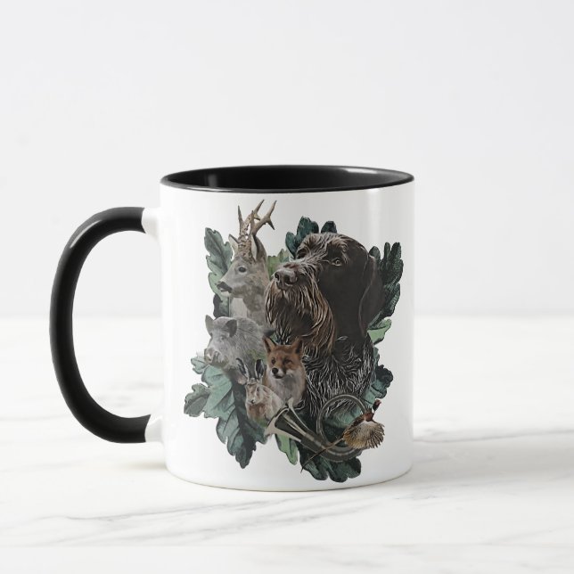 Mug Pointeur À poils durs allemand (Gauche)
