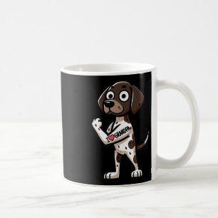 Mug Pointeur Allemand Rondes I Love Grand-Père Drôle D