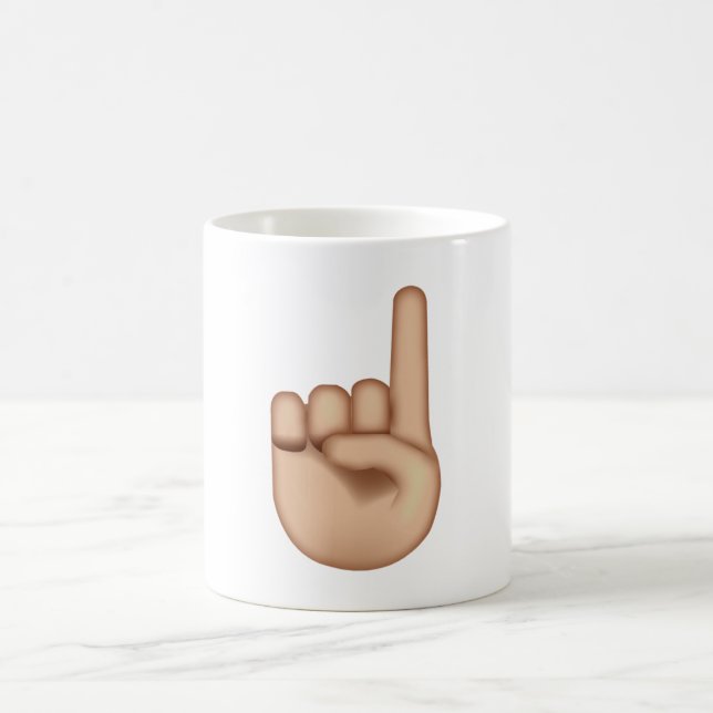 Mug Pointeur vers le haut - Emoji (Centre)