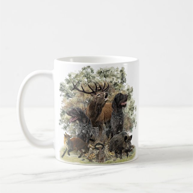 Mug Pointeurs à poils durs allemands, La passion de Hu (Gauche)