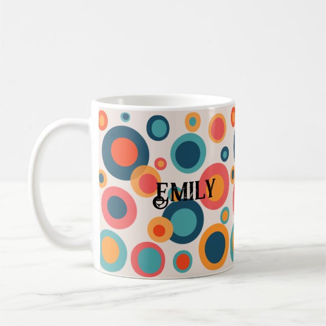 Mug Points Abstraits colorés (Gauche)