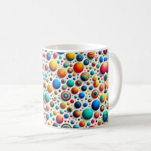 Mug Points Abstraits Rétro géométrique
