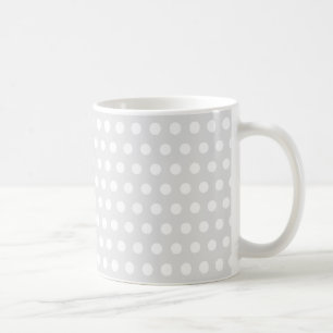 Mug Points blancs sur gris pâle