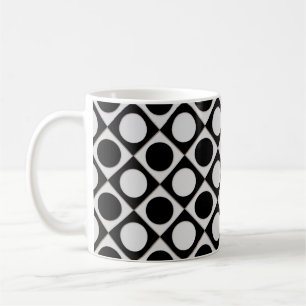 Mug Points & Carrés / noir blanc + vos idées