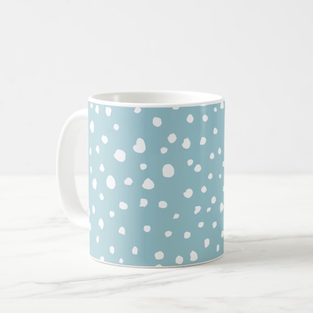 Mug Points Dalmatiens Bleus, Points Dalmatiens, Impres (Devant gauche)