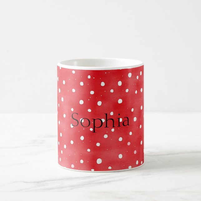 Mug Points de crème rouges (Centre)