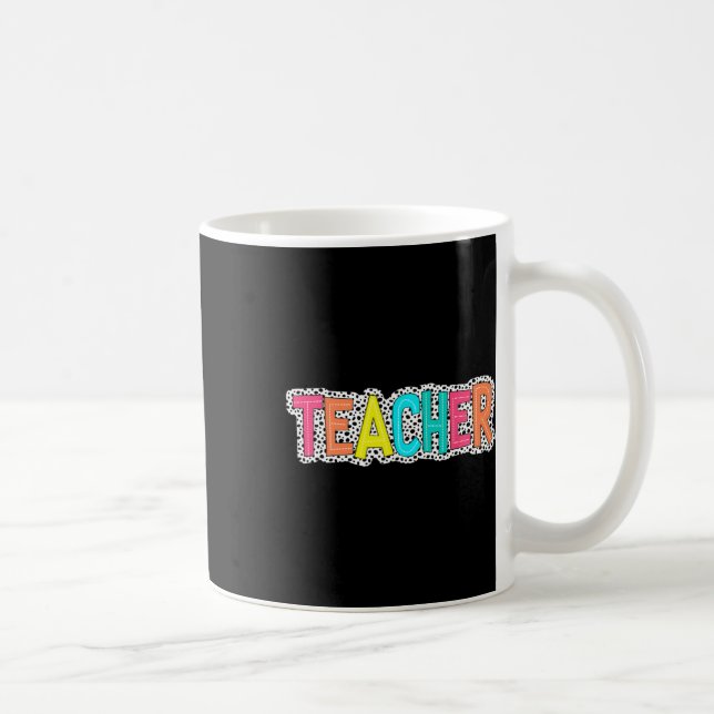Mug Points de dalmatien d'enseignant Inspirant Retour  (Droite)