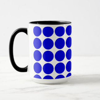 Mug Points de polka -Bleu royal