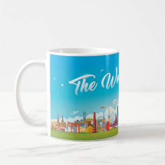 Mug Points de repère mondiaux : Ensemble Vintage de vo
