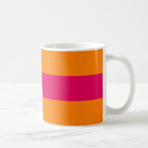 Mug Points et rayures pour toujours roses indien et
