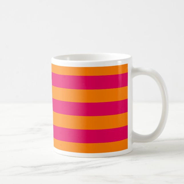 Mug Points et rayures pour toujours roses indien et (Droite)