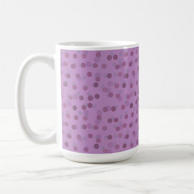 Mug Points lilas, violet et violet (Gauche)