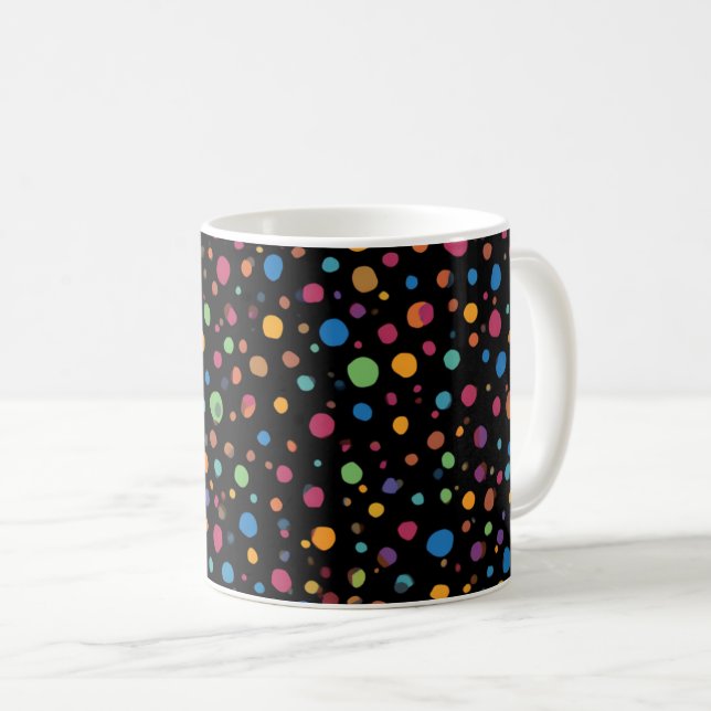 Mug Points multicolores vifs  (Devant droit)