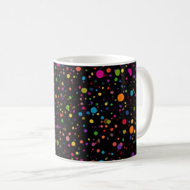 Mug Points multicolores vifs  (Devant droit)