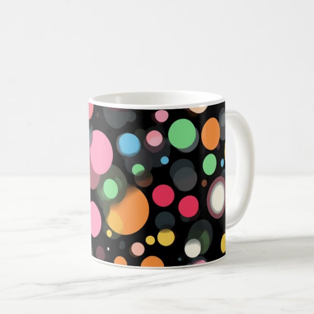 Mug Points multicolores vifs  (Devant droit)