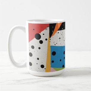 Mug Points noirs en papier collage
