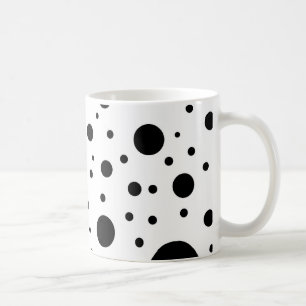 Mug Points noirs et blancs aléatoires