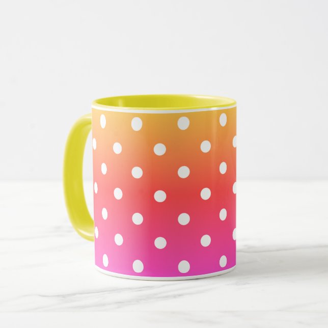 Mug Points polka rouge (Devant gauche)