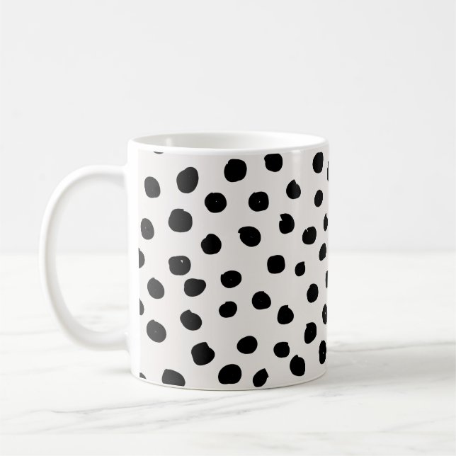 Mug Points posters de animaux Noir Et Blanc Dalmatie (Gauche)