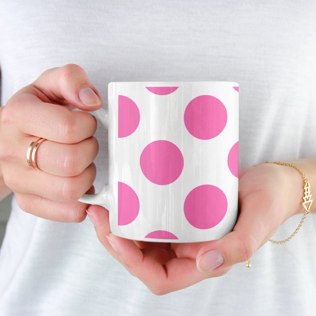 Mug Points roses chauds (Créateur téléchargé)