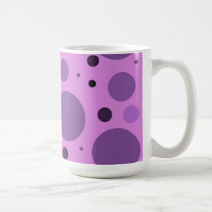 Mug Points violets rétro