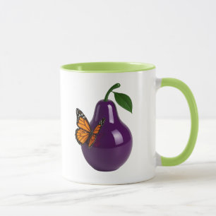 Mug Poire et papillon
