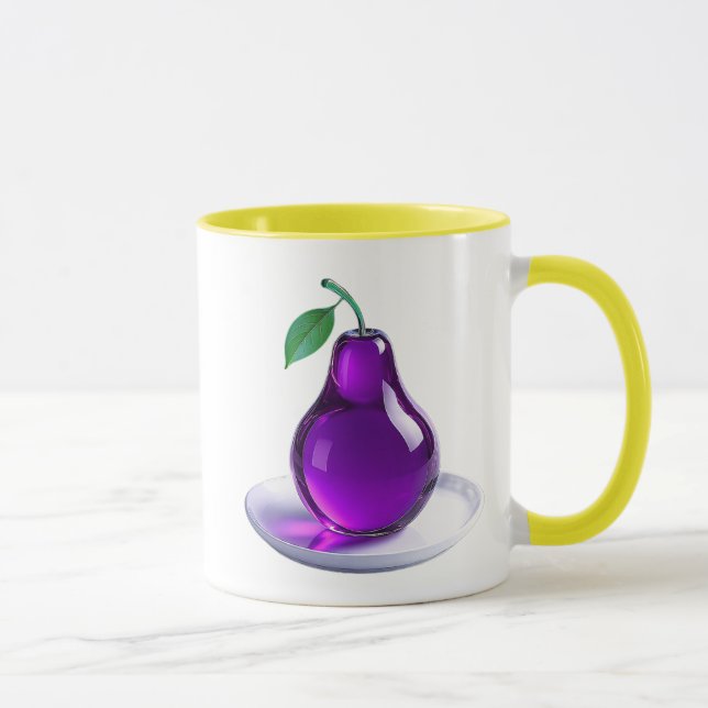 Mug Poire violette artistique (Droite)