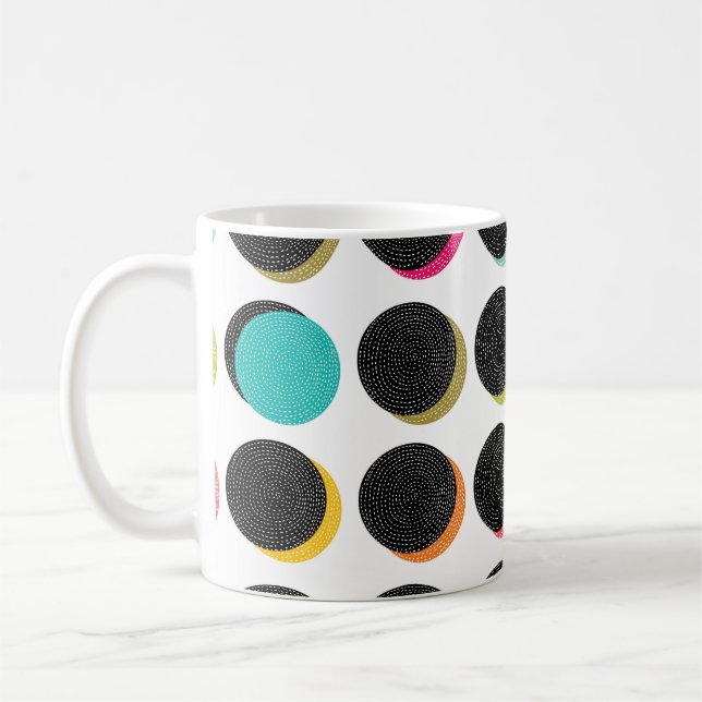 Mug Pois abstraits décoratifs dans le style (Gauche)
