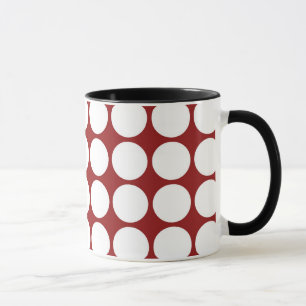 Mug Pois blanc sur le rouge
