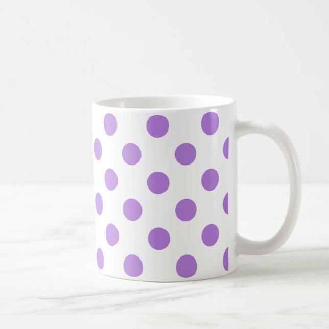 Mug Pois blancs et lavande (Droite)