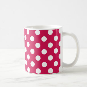 Mug Pois blancs sur cerise