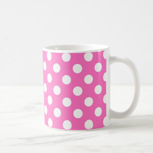 Mug Pois blancs sur rose