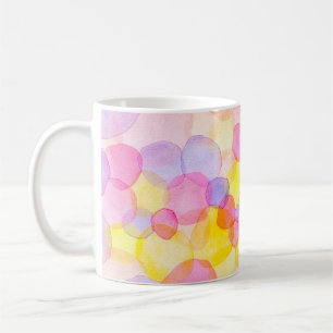 Mug Pois couleur aquarelle motif transparent