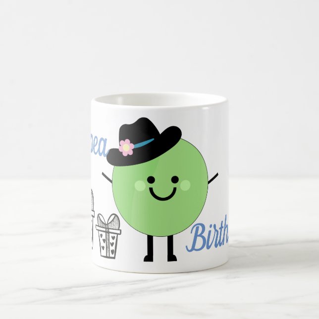 Mug pois de mâle de cadeaux d'anniversaire de (Centre)