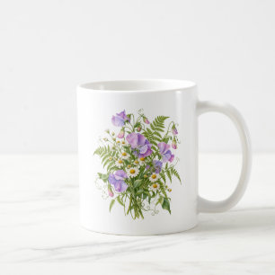 Mug Pois de senteur et camomille Jardin de printemps