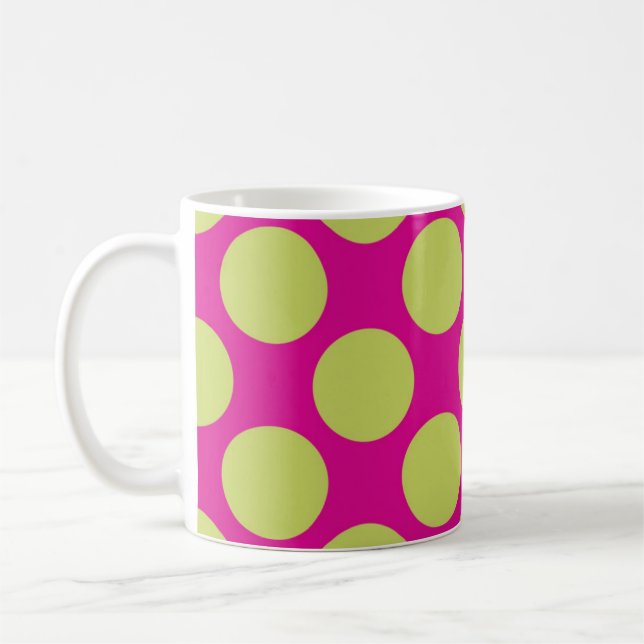 Mug pois d'or rose (Gauche)