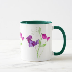 Mug Pois doux, couleur pour aquarelle rose-foncé et