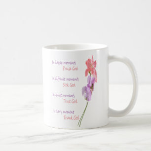 Mug Pois doux Floral Inspiration Chercher Dieu
