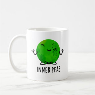 Mug Pois intérieurs amusant Méditant touron de pois