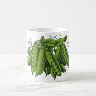 Mug Pois mange-tout vintage, Aliments, Légumes sains