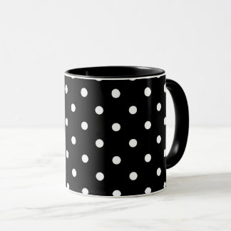 Mug Pois noir et blanc