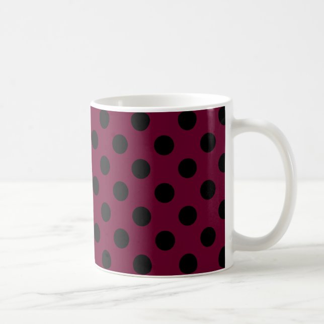 Mug Pois noirs en Bourgogne (Droite)