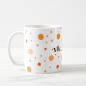 Mug Pois orange multicolore (Gauche)