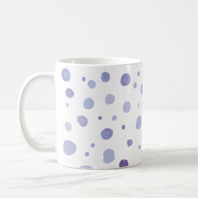 Mug pois peints à la main (Gauche)